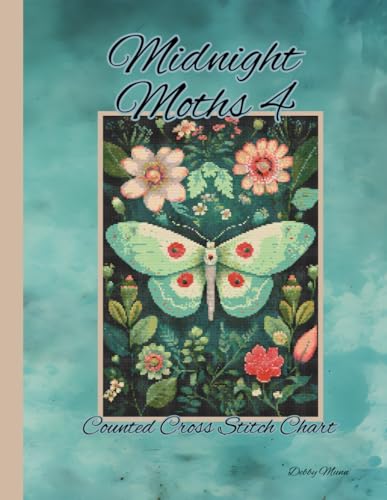 Midnight Moth 4: Counted Cross Stitch Chart von Independently published