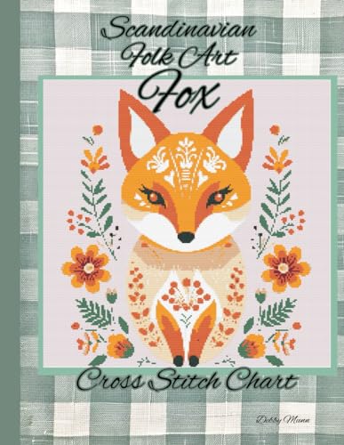 Scandinavian Folk Art: Fox: Cross Stitch Chart von Independently published