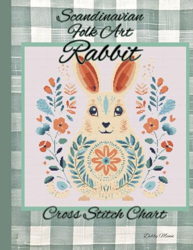 Scandinavian Folk Art: Rabbit: Cross Stitch Chart von Independently published