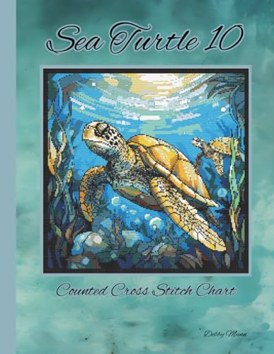 Sea Turtle 10: Stained Glass Counted Cross Stitch Chart von Independently published