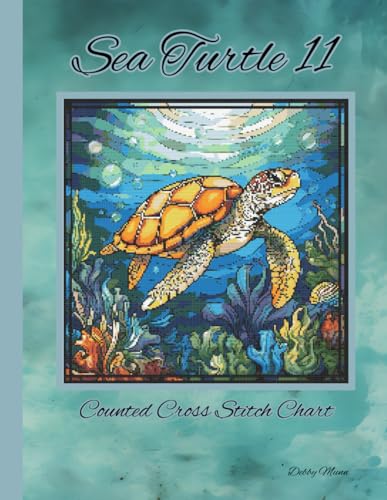 Sea Turtle 11: Stained Glass Counted Cross Stitch Chart von Independently published