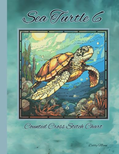Sea Turtle 6: Stained Glass Counted Cross Stitch Chart von Independently published