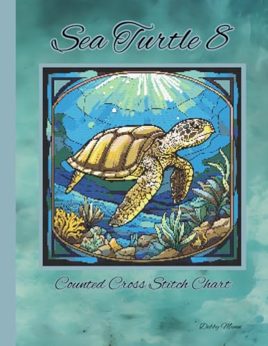 Sea Turtle 8: Stained Glass Counted Cross Stitch Chart von Independently published