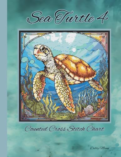 Sea turtle 4: Stained Glass Counted Cross Stitch Chart von Independently published