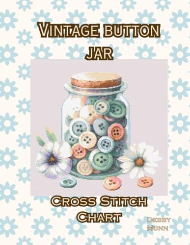 Vintage Button Jar: Cross Stitch Chart von Independently published