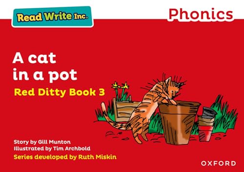 Read Write Inc. Phonics: Red Ditty Book 3 A Cat in a Pot Read Write Inc. Phonics: Red Ditty Book 3 A Cat in a Pot von Oxford University Press