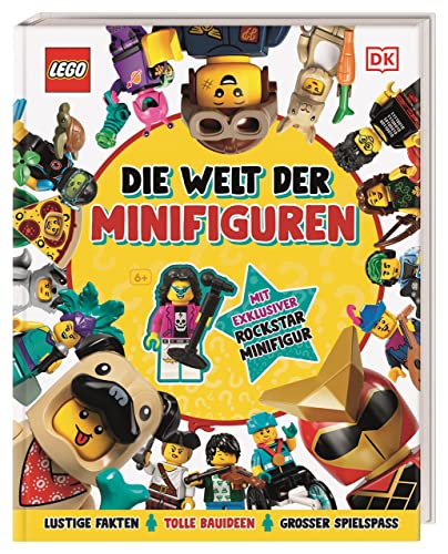 LEGO® Die Welt der Minifiguren: Lustige Fakten, tolle Bauideen, großer Spielspaß. Mit exklusiver Rockstar Minifigur. Für Kinder ab 6 Jahren von DK