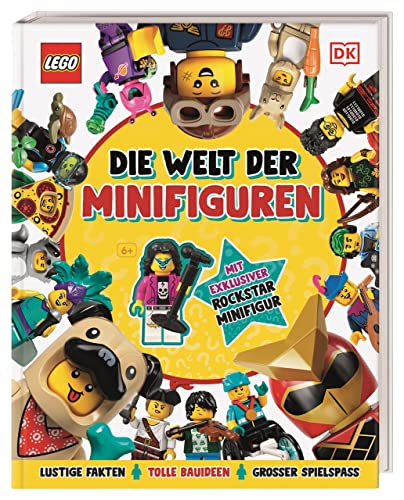 LEGO® Die Welt der Minifiguren: Lustige Fakten, tolle Bauideen, großer Spielspaß. Mit exklusiver Rockstar Minifigur. Für Kinder ab 6 Jahren