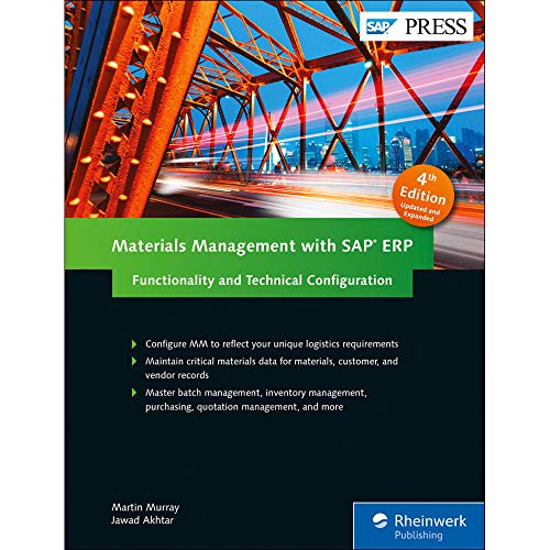 Materials Management with SAP ERP: Functionality and Technical Configuration (SAP PRESS: englisch) von SAP Press