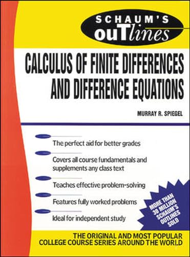 Schaum's Outline of Calculus of Finite Differences and Difference Equations (Schaum's Outline Series) von McGraw-Hill Education