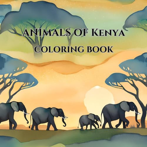 Kenya’s Amazing Animals – A Fun Coloring Book for Kids: Simple and Easy-to-Color Wildlife Illustrations for Children Ages 4-8 | Animals from Around the World von Independently published