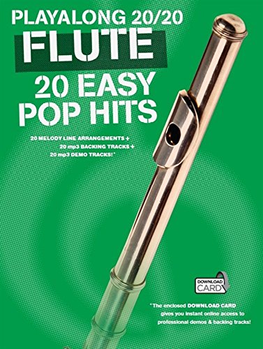 Playalong 20/20 Flute: 20 Easy Pop Hits (Buch/Download Card)