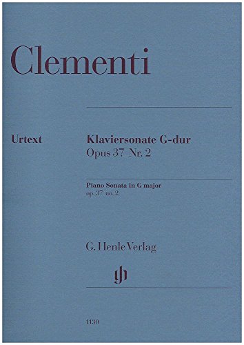 Klaviersonate G-dur op. 37 Nr. 2: Besetzung: Klavier zu zwei Händen (G. Henle Urtext-Ausgabe) von HENLE VERLAG