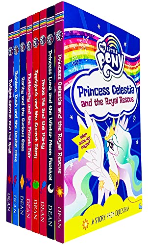 My Little Pony 8-Bücher-Sammlungsset (Prinzessin Celestia und die königliche Rettung, Prinzessin Luna und das Wintermondfest, Pinkie Pie und die Party und MEHR!)