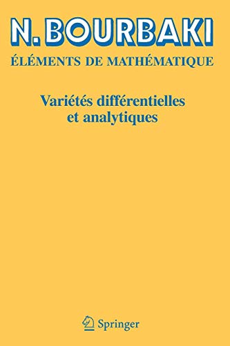 Varietes Differentielles et Analytiques: Fascicule De Resultats von Springer, Berlin