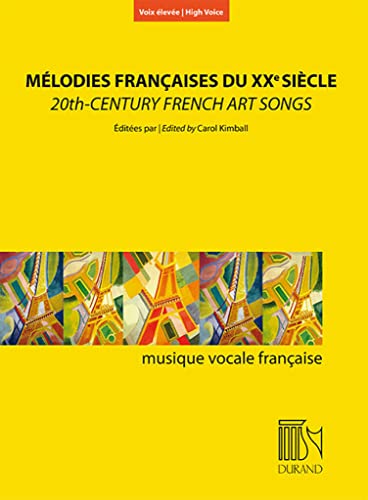 Mélodies françaises du XXe siècle pour voix élevée von Durand
