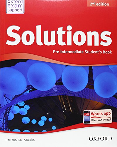 Solutions 2nd edition Pre-Intermediate. Student's Book (Solutions Second Edition) von Oxford University Press