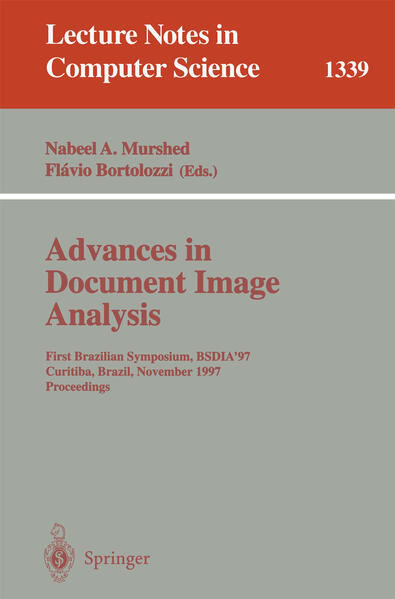 Advances in Document Image Analysis von Springer Berlin Heidelberg