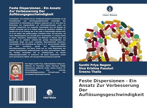 Feste Dispersionen - Ein Ansatz Zur Verbesserung Der Auflösungsgeschwindigkeit von Verlag Unser Wissen