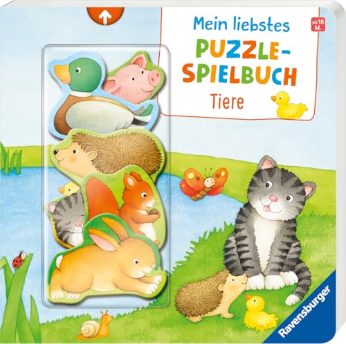 Mein liebstes Puzzle-Spielbuch: Tiere - Puzzlebuch ab 18 Monaten, mit 6 Puzzleteilen von Ravensburger Verlag GmbH