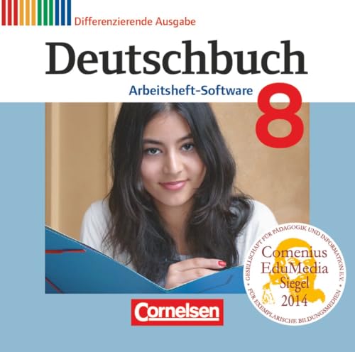 Deutschbuch - Sprach- und Lesebuch - Zu allen differenzierenden Ausgaben 2011 - 8. Schuljahr: Übungs-CD-ROM zum Arbeitsheft (Deutschbuch, Zu allen differenzierenden Ausgaben 2011, 8. Schuljahr) von Cornelsen