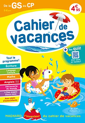 Cahier de vacances 2025, de la GS vers le CP 5-6 ans: Magnard, l’inventeur du cahier de vacances Cahier de vacances 2025, de la GS vers le CP 5-6 ans: Magnard, l’inventeur du cahier de vacances