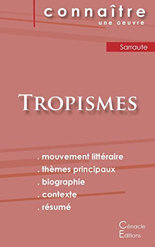 Fiche de lecture Tropismes de Nathalie Sarraute (Analyse littéraire de référence et résumé complet) von Les Editions Du Cenacle