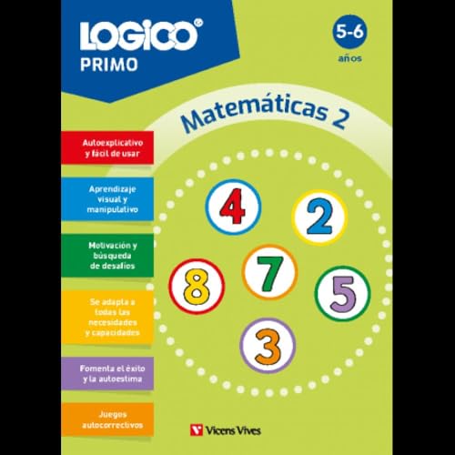 Logico Primo. Matemáticas 2 (5-6 años) 16 fichas von Editorial Vicens Vives