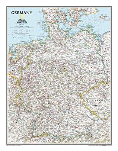 Deutschland: 1:1375000, laminiert: Wall Maps Countries & Regions (Country & Region Maps) von National Geographic