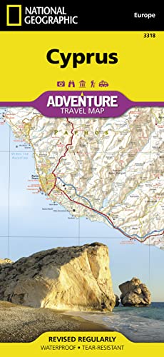National Geographic Adventure Travel Map Cyprus: Protected Areas, Points of Interest, Detailed Road Network and Town Location Index. Waterproof. ... Geographic Adventure Map, 3318, Band 3318)