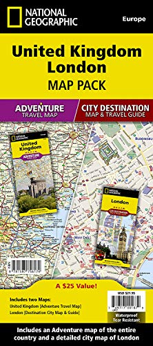 United Kingdom, London [map Pack Bundle] (National Geographic Adventure Map) von NATL GEOGRAPHIC LAMINATE