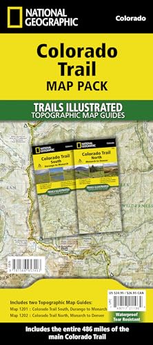 Colorado Trail [map Pack Bundle]: Includes two topographic map guides - the entire 486 miles of the main Colorado Trail (National Geographic: Trails Illustrated)