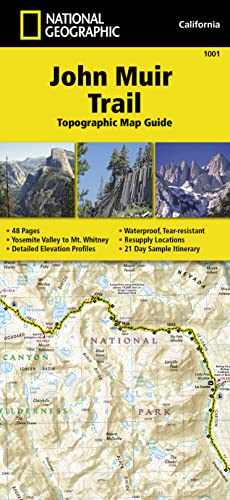 John Muir Trail Topographic Map Guide: Waterproof. Tear-resistant (National Geographic Trails Illustrated Map, Band 1001)
