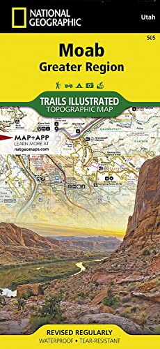 Moab Greater Region: 1:90000 (National Geographic Trails Illustrated Map, 505) von National Geografisch Inst