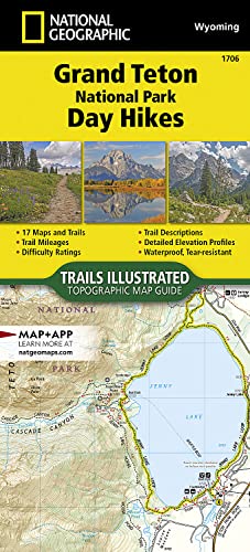 National Geographic Topographic Map Guide 2022 Grand Teton National Park Day Hikes Map (National Geographic Topographic Map Guide, 1706)