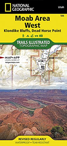 National Geographic Trails Illustrated Map 2022 Moab Area West: Klondike Bluffs, Dead Horse Point (National Geographic Trails Illustrated Map, 506)