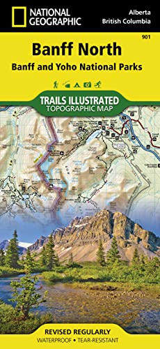 Trails Illustrated Map, No. 901: Banff North - Scale = 1:100,000: Banff and Yoho National Parks. Alberta / British Columbia. Waterproof. Tear-resistant