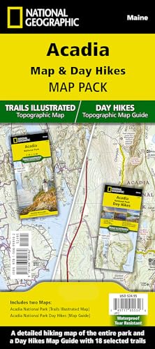 Acadia National Day Hikes and National Park Bundle (National Geographic Trails Illustrated Map)