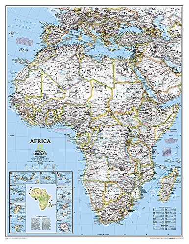 Afrika politisch, Grossformat, laminiert: PP.NGC620052 (National Geographic Reference Map) von National Geographic Maps
