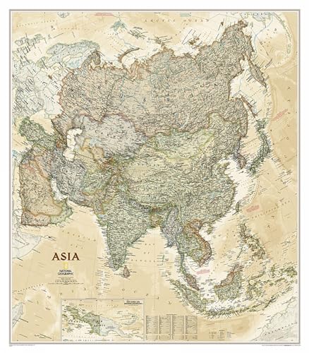 Asia Executive: Wall Maps Continents (National Geographic Reference Map)