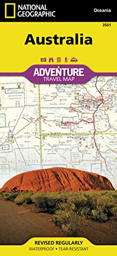 Australien: NATIONAL GEOGRAPHIC Adventure Maps: Protected Areas, Points of Interest, Detailed Road Network and Town Location Index. Waterproof. Tear-resistent