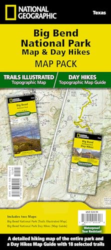 Big Bend Day Hikes & National Park Map Pack (National Geographic Trails Illustrated Map)