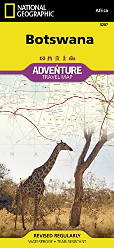 Botswana: Travel Maps International Adventure Map: Adventure Travel Map. Protected Areas, Points of Interest, Detailed Road Network and Town Location ... Geographic Adventure Map, Band 3207) von National Geographic