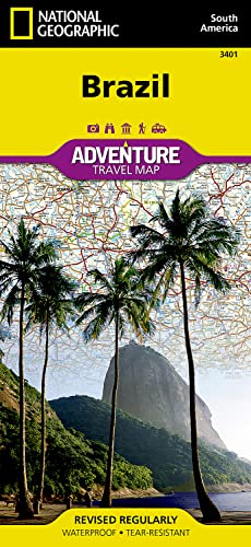 Brasilien: NATIONAL GEOGRAPHIC Adventure Maps: Waterproof. Tear-resistent