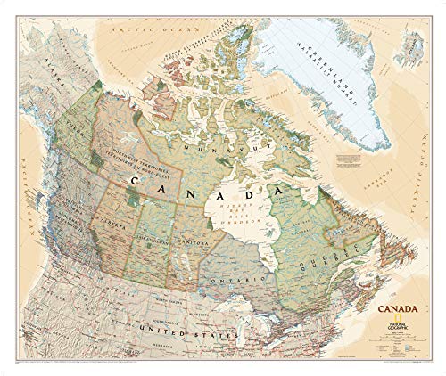 Canada Executive: Wall Maps Countries & Regions (National Geographic Reference Map)