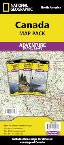 Canada [Map Pack Bundle]: Travel Maps International Adventure/Destination Map (National Geographic Adventure Map)