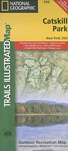Catskill Park: Trails Illustrated Other Rec. Areas (National Geographic Trails Illustrated Map, Band 755)