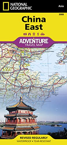 China, Osten: NATIONAL GEOGRAPHIC Adventure Maps: Protected Areas Boundaries, Points of Interest, Detailed Road Network and Town Location Index. Waterproof. Tear-resistent