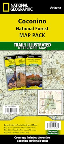 Coconino National Forest Map Pack Bundle (National Geographic Trails Illustrated Map)