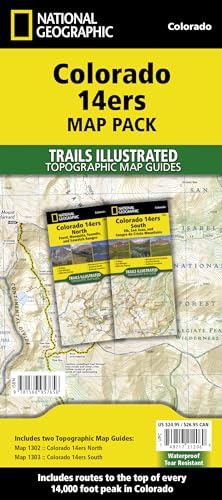 Colorado 14ers [map Pack Bundle]: Trails Illustrated Maps (National Geographic: Trails Illustrated)